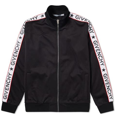 Givenchy Logo Tape Track Jacket Black 